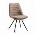 Green faux leather dining chair with black metal legs 60 x 55 x 80cm