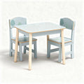 Wooden children’s table and chair set with tree design in blue 60 x 40 x 50cm